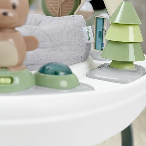 Ingenuity, Spring & Sprout, Aktivitätscenter 2-in-1, First Forest, Spielcentrum und Spieltisch mit Sprungkissen, Lichtern, Geräuschen und 11 interaktiven Aktivitäten, ab 6 monate