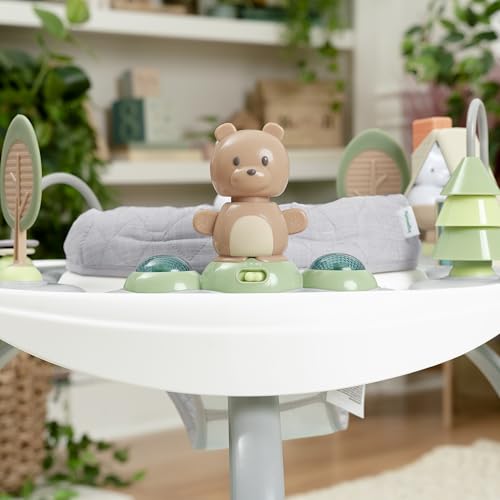 Ingenuity, Spring & Sprout, Aktivitätscenter 2-in-1, First Forest, Spielcentrum und Spieltisch mit Sprungkissen, Lichtern, Geräuschen und 11 interaktiven Aktivitäten, ab 6 monate