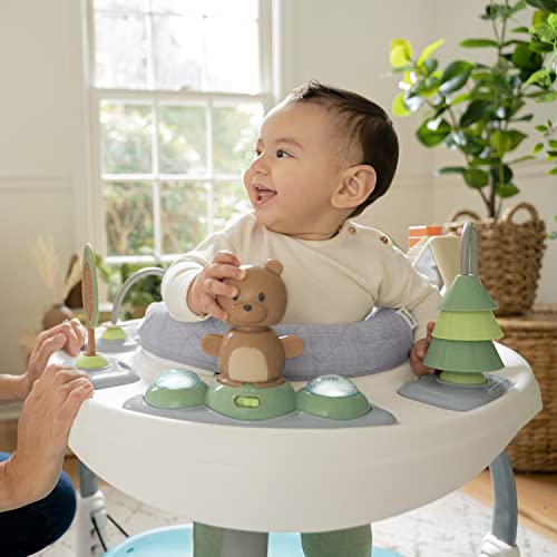 Ingenuity, Spring & Sprout, Aktivitätscenter 2-in-1, First Forest, Spielcentrum und Spieltisch mit Sprungkissen, Lichtern, Geräuschen und 11 interaktiven Aktivitäten, ab 6 monate