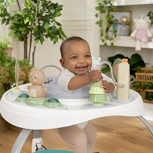 Ingenuity, Spring & Sprout, Aktivitätscenter 2-in-1, First Forest, Spielcentrum und Spieltisch mit Sprungkissen, Lichtern, Geräuschen und 11 interaktiven Aktivitäten, ab 6 monate