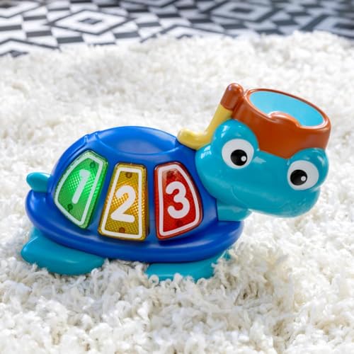Baby Einstein, Neptune's Ocean Discovery Spring- und Spielcenter mit abnehmbare Spielzeuge, 360° drehba Hopser, Höhenverstellbar, Spricht 3 Sprachen, Babyspielzeug ab 6 Monaten