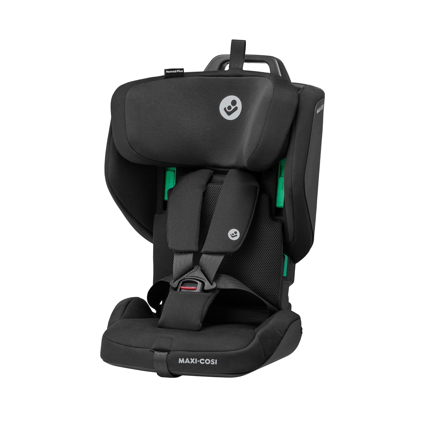 Maxi-Cosi Nomad Plus, Klappbarer Kindersitz, 0-15 Monate, 76 - 105 cm, tragbarer Reiseautositz, superkompakt & leicht, Seitenaufprallschutz, passt in jedes Auto, Reisetasche, Authentic Black