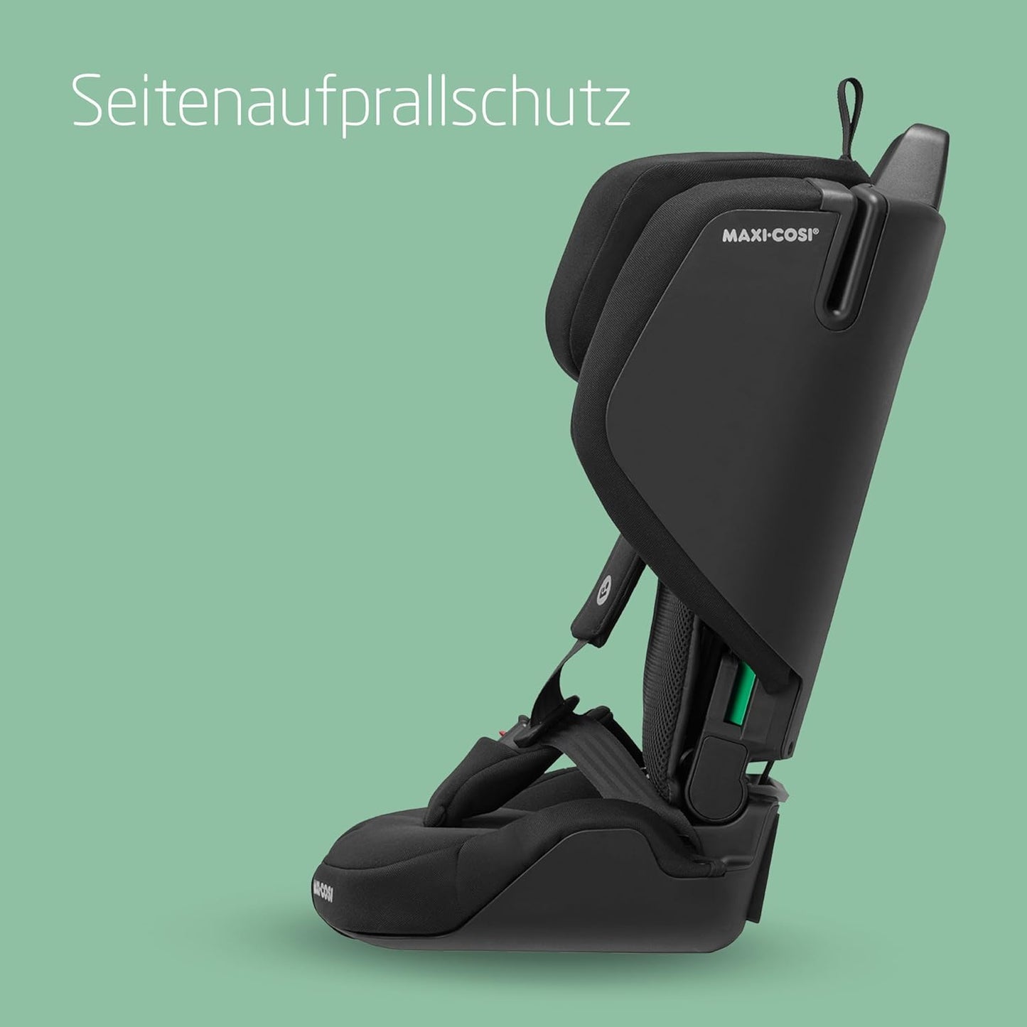 Maxi-Cosi Nomad Plus, Klappbarer Kindersitz, 0-15 Monate, 76 - 105 cm, tragbarer Reiseautositz, superkompakt & leicht, Seitenaufprallschutz, passt in jedes Auto, Reisetasche, Authentic Black
