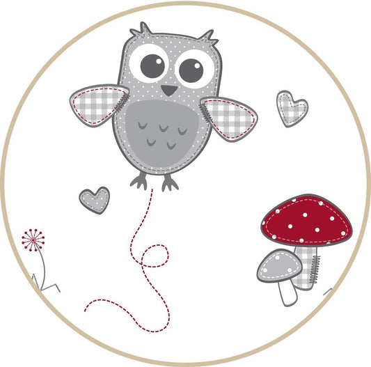 roba Babywiege 40 x 90 cm Adam & Eule - Stubenwagen & Wiege mit Rollen - Bett Set komplett mit Feststellfunktion - Inkl. textiler Ausstattung - Holz weiß