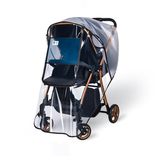 bemece Regenschutz für Kinderwagen, Regenverdeck für buggy, Bequemes Zugangsfenster, Gute Luftzirkulation, Schadstofffrei