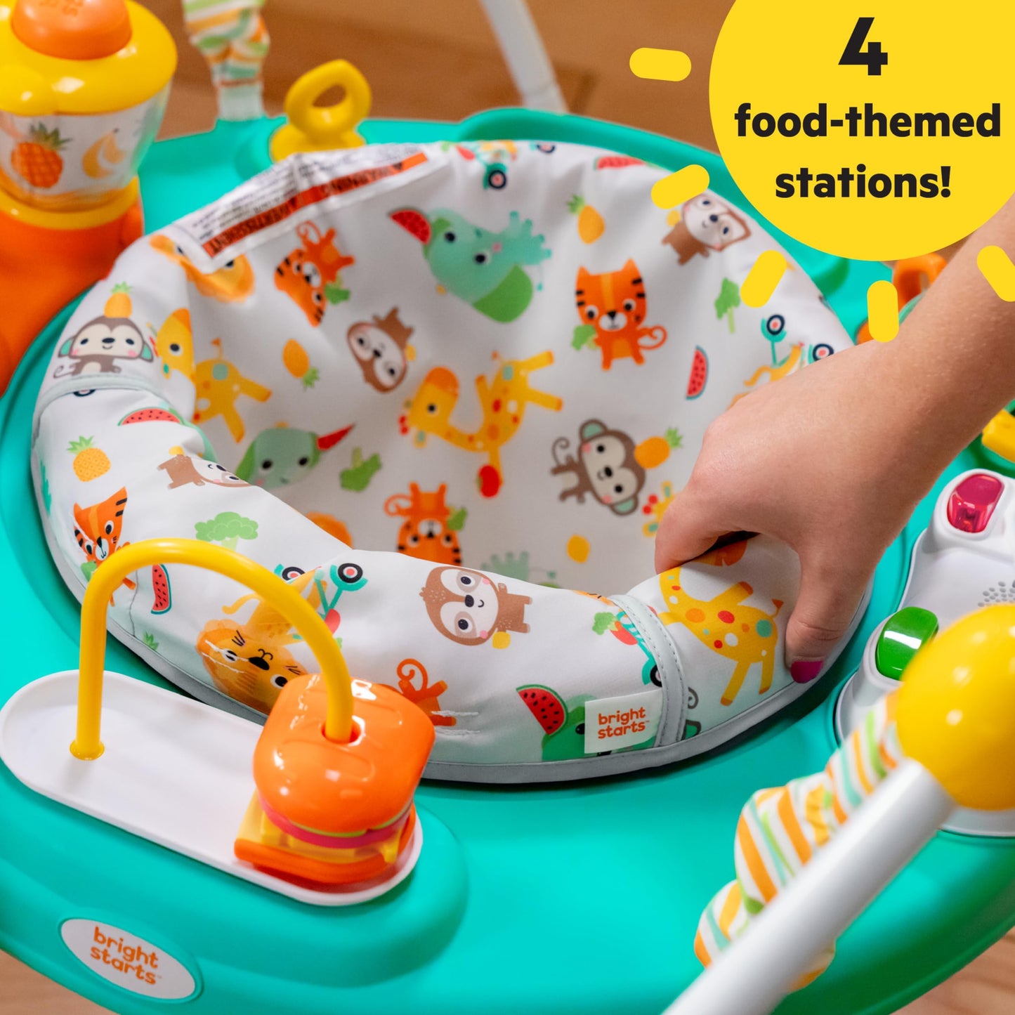 Bright Starts Cooking Up Fun Baby Aktivittshopser mit Musik und Lichtern, Kchenspielzeug, Unisex, 6-12 Monate, bis zu 11,5kg
