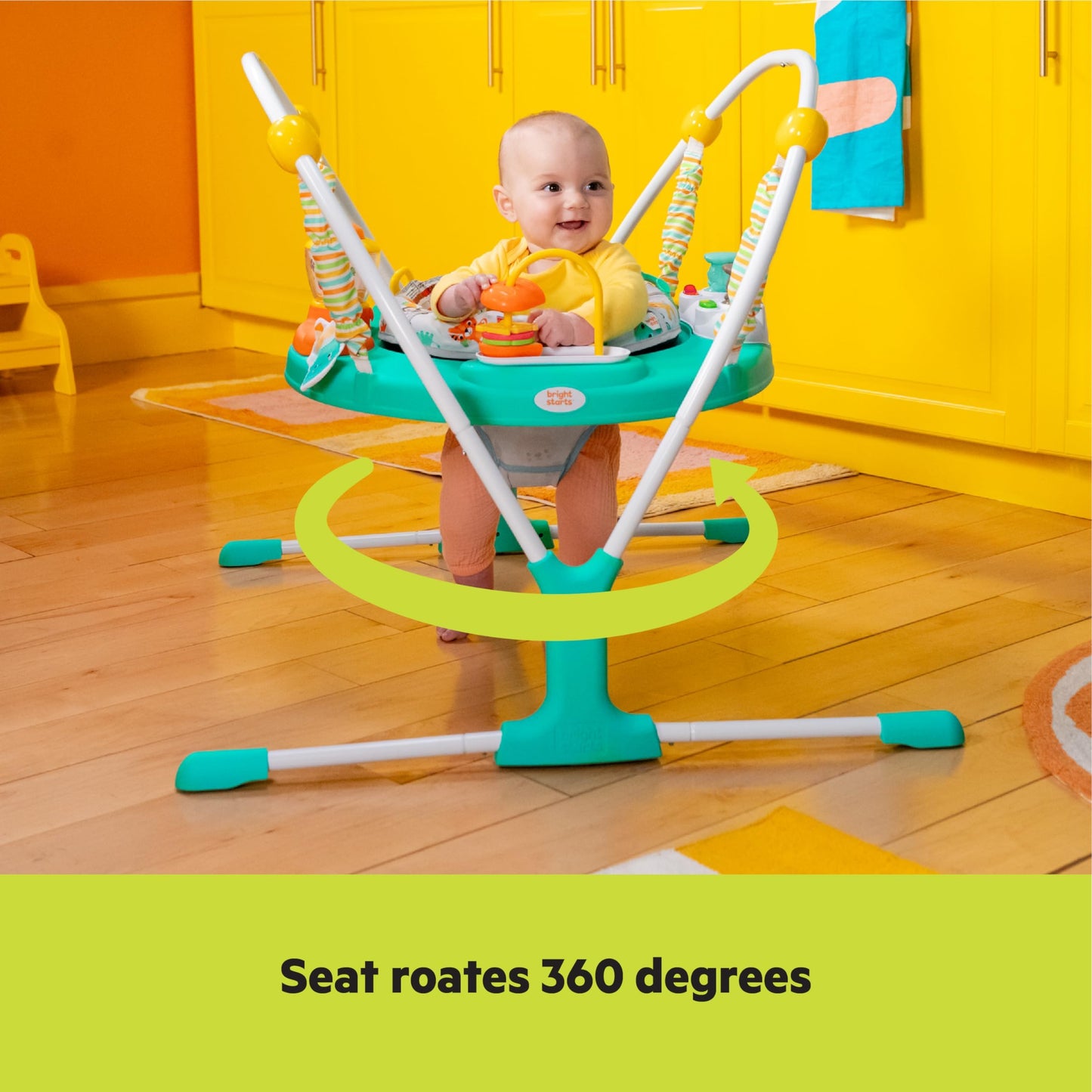 Bright Starts Cooking Up Fun Baby Aktivittshopser mit Musik und Lichtern, Kchenspielzeug, Unisex, 6-12 Monate, bis zu 11,5kg