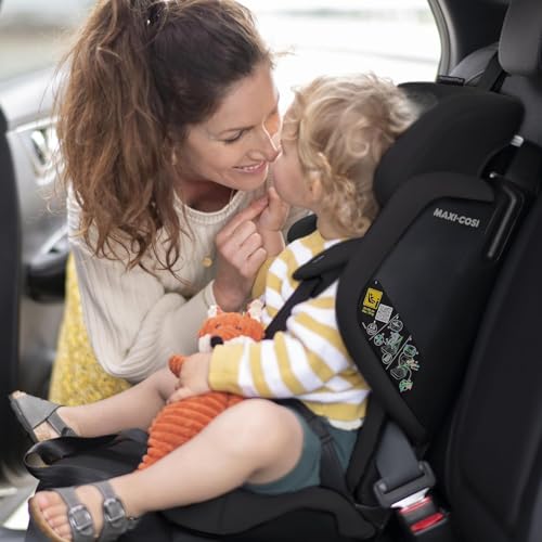 Maxi-Cosi Nomad Plus, Klappbarer Kindersitz, 0-15 Monate, 76 - 105 cm, tragbarer Reiseautositz, superkompakt & leicht, Seitenaufprallschutz, passt in jedes Auto, Reisetasche, Authentic Black