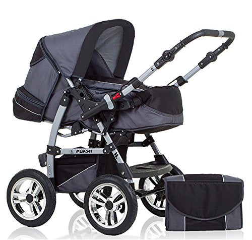 Kombi-Kinderwagen Flash 2 in 1 inkl. Sportsitz und umfangreichem Zubehör in 38 Farben