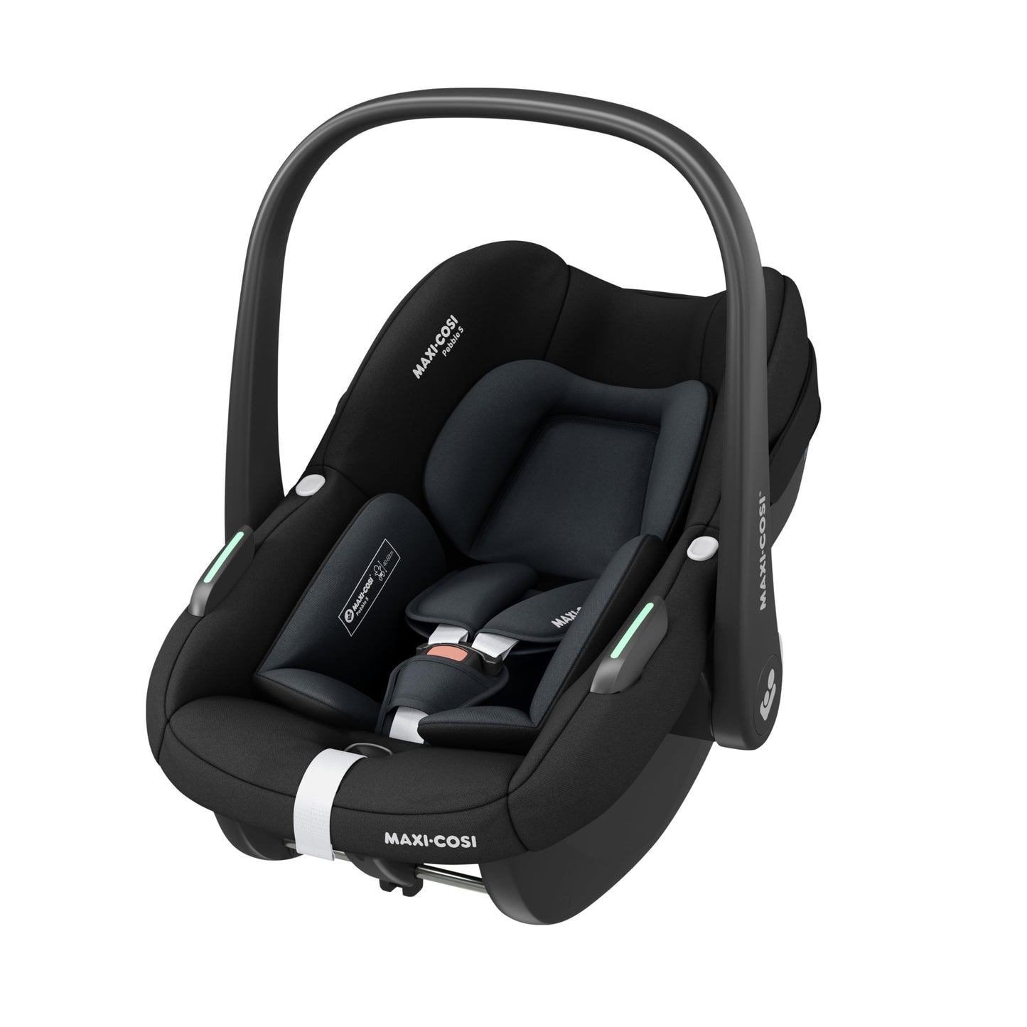 Maxi-Cosi Pebble i-Size, Babyschale, 0–15 Monate, 0–13 kg, 40–83 cm, leichter i-Size Kindersitz, Click&Go-Installation, G-CELL Seitenaufprallschutz, Sitzverkleinerer, Tonal Black