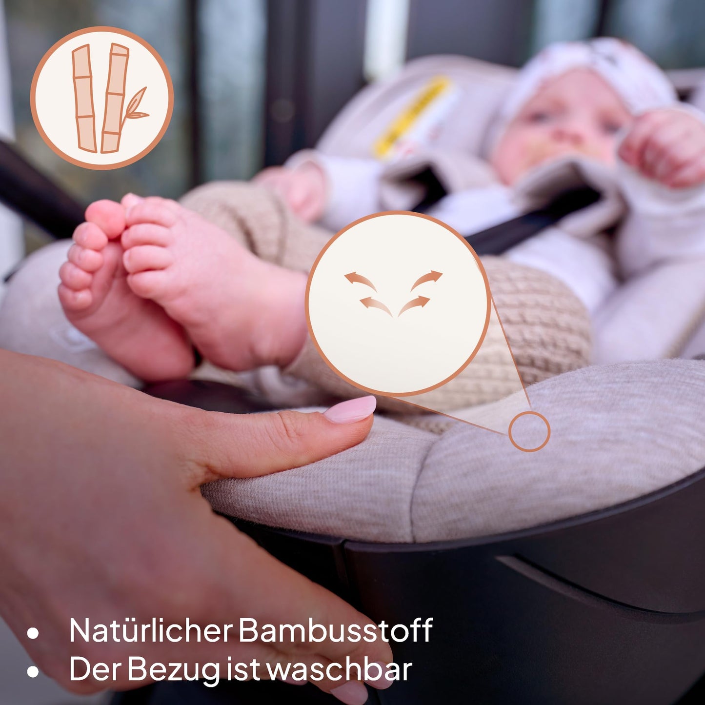 Lionelo MOXIE i-Size Kindersitz 40-87 cm, Babyschale Gruppe 0+, rückwärtsgerichtet, Kopfstütze verstellbar, Seitenschutz, i-Size R129.