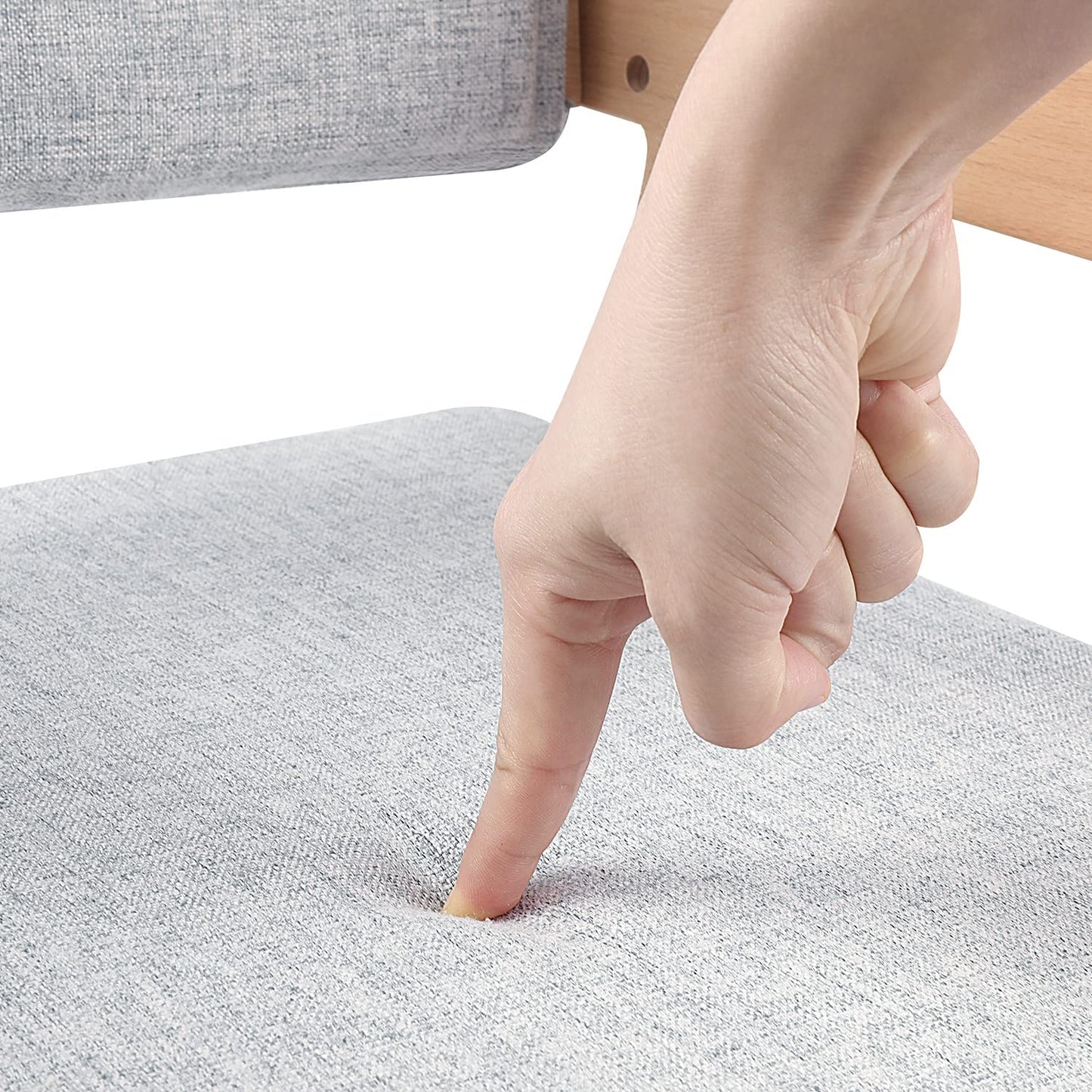 Ezebaby Hochstuhl, höhenverstellbarer Holzhochstuhl für kinder von 2 bis 12 Jahren Buchenholz Kinderstuhl, Lehrstuhl, Stabil & Sicher bis 90 kg für Kinder und Erwachsener (Natur)