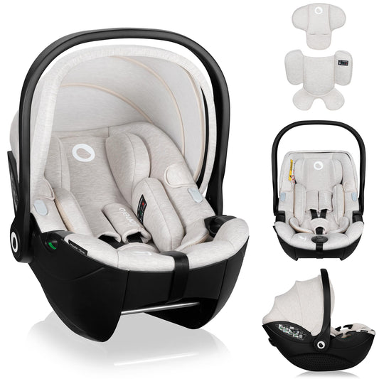 Lionelo MOXIE i-Size Kindersitz 40-87 cm, Babyschale Gruppe 0+, rückwärtsgerichtet, Kopfstütze verstellbar, Seitenschutz, i-Size R129.